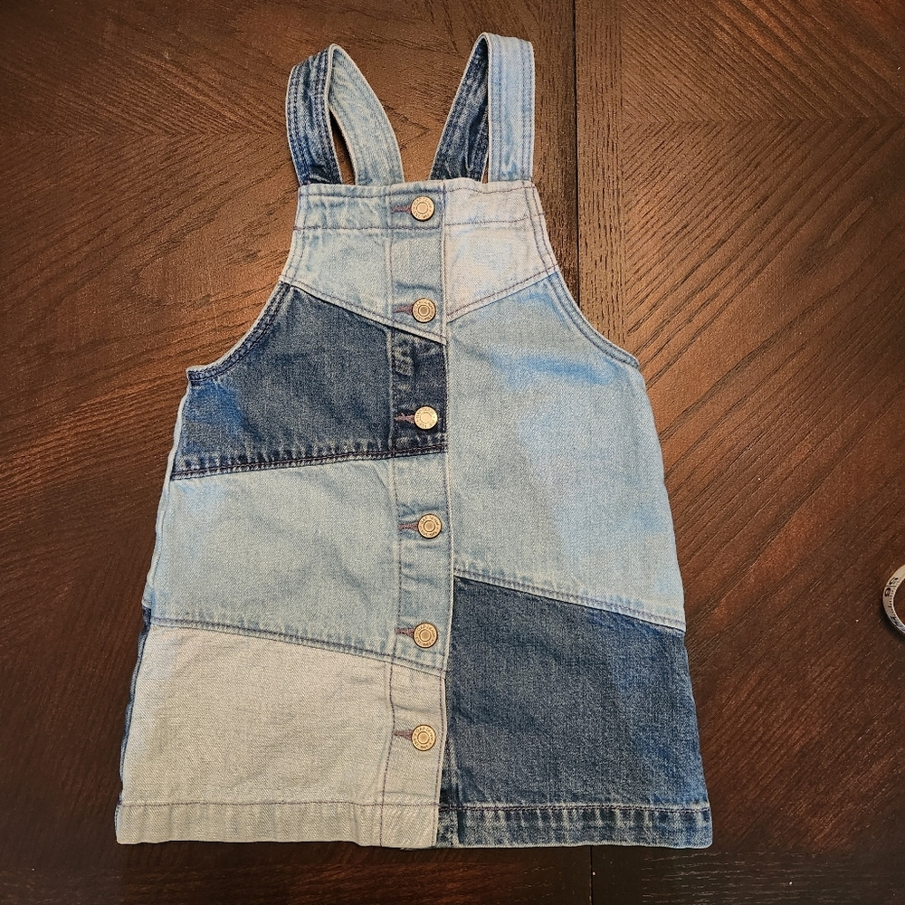GAP Kids Blue Patchwork Overalls